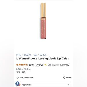 LipSense Pink Apple Cider Lip Balm, Brand New